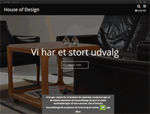Tablet Screenshot of houseofdesign.dk