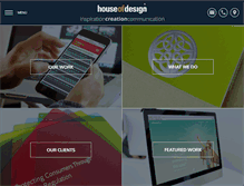 Tablet Screenshot of houseofdesign.ie